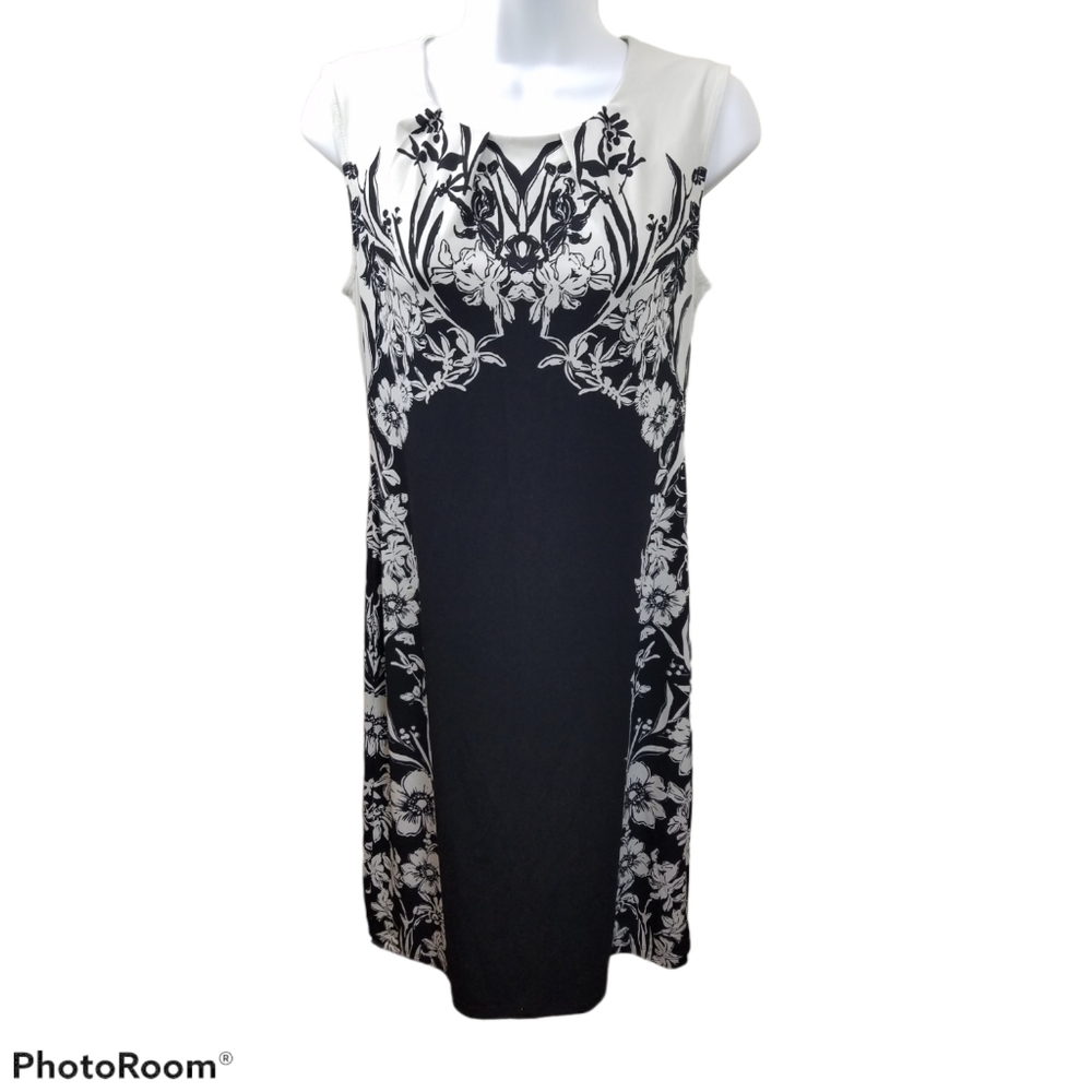 Apt 9 Black & White Career Summer Dress  Size XS